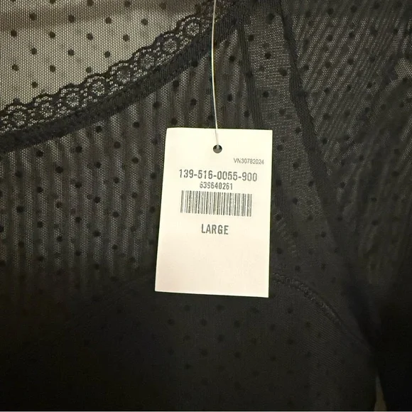 Abercrombie Sheer Mesh Long Sleeve Body Suit Size Large - Picture 4 of 8
